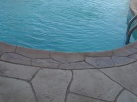 Pool Deck Natural Stone Border