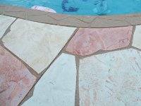 Pool Deck Small Stone Border